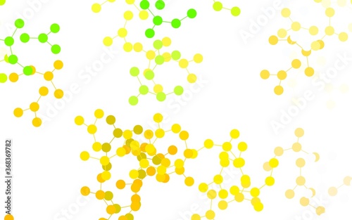 Fototapeta Naklejka Na Ścianę i Meble -  Light Green, Yellow vector background with forms of artificial intelligence.