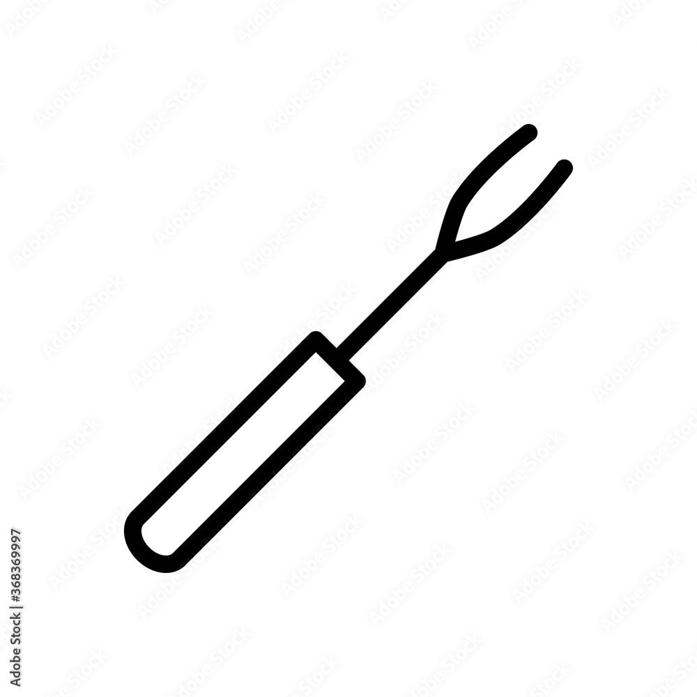 barbecue fork icon vector symbol template barbecue fork icon vector symbol template