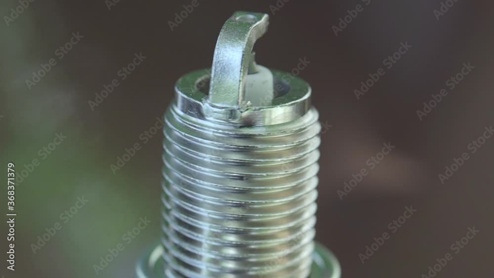 New spark plug. Close-up view.
