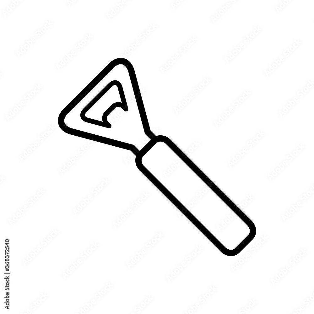 bottle opener icon vector symbol template bottle opener icon vector symbol template