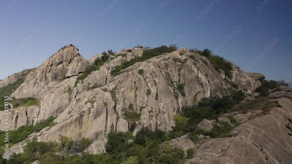 Aerial view of a mountain in Quixada, Ceara, Brazil. Aerial view of a mountain in Quixada, Ceara, Brazil.