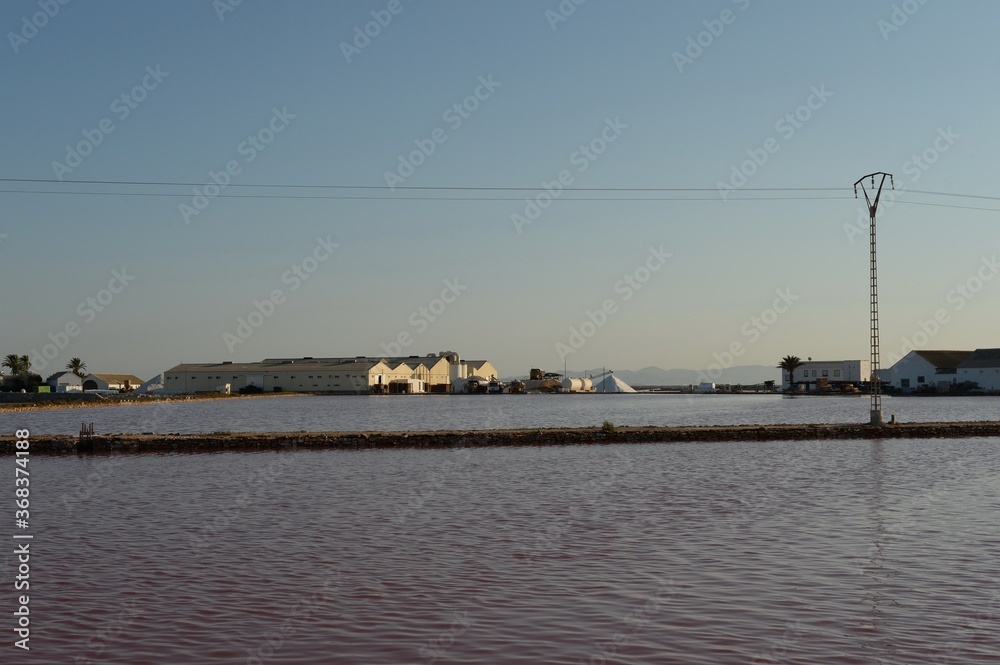 Salt mining in San Pedro del Pinatar. Spain