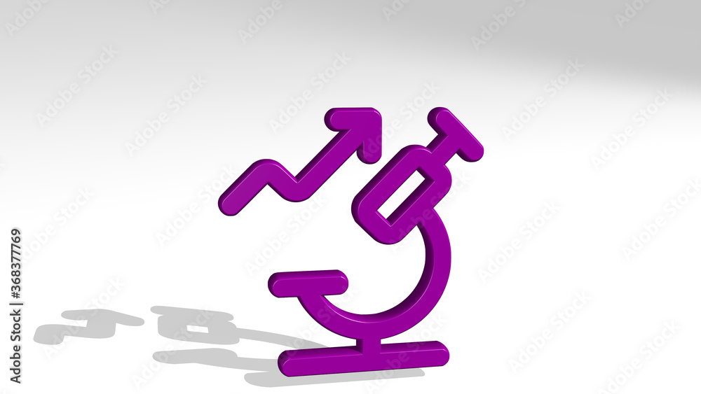 optimization rocket growth made by 3D illustration of a shiny metallic sculpture with the shadow on light background. business and concept optimization rocket growth made by 3D illustration of a shiny metallic sculpture with the shadow on light background. business and concept