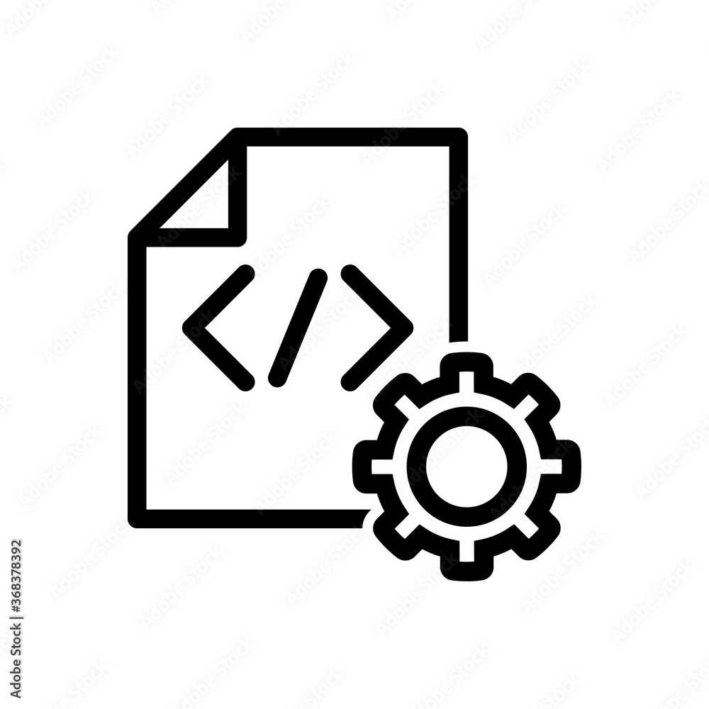 Coding Icon for web development Coding Icon for web development