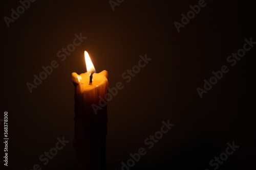 candles that are lit in the dark