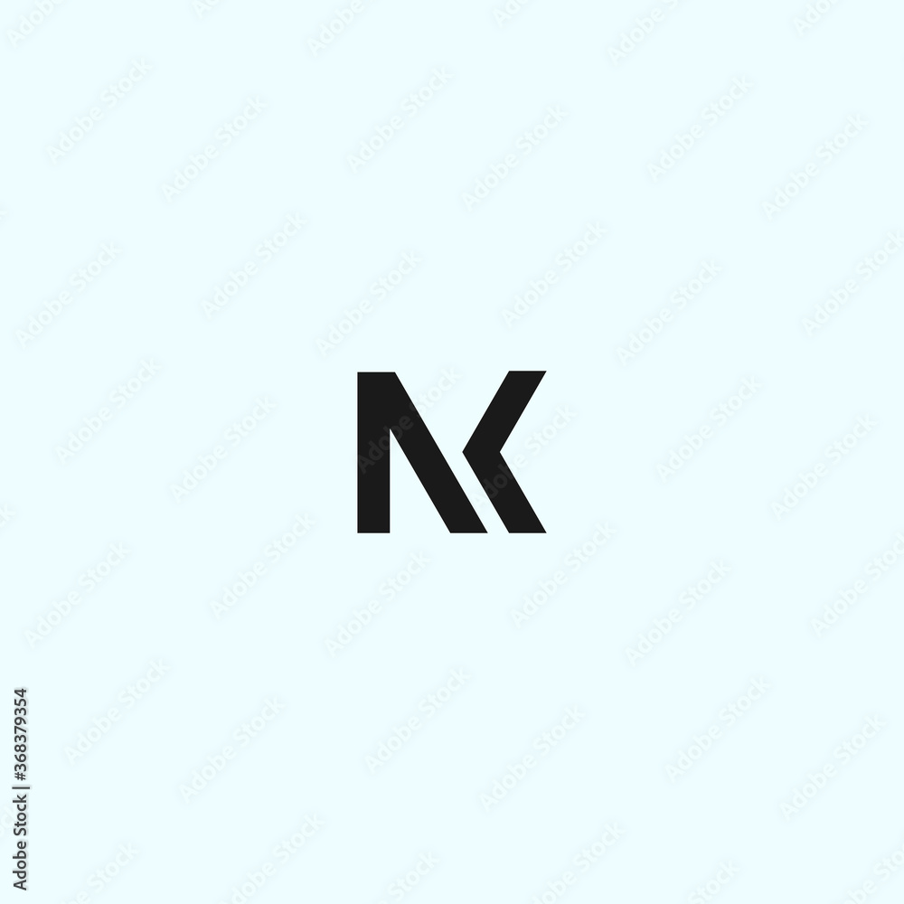 NK logo vector silhouette icon NK logo vector silhouette icon