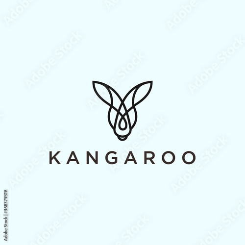 kangaroo Logo vector silhouette icon