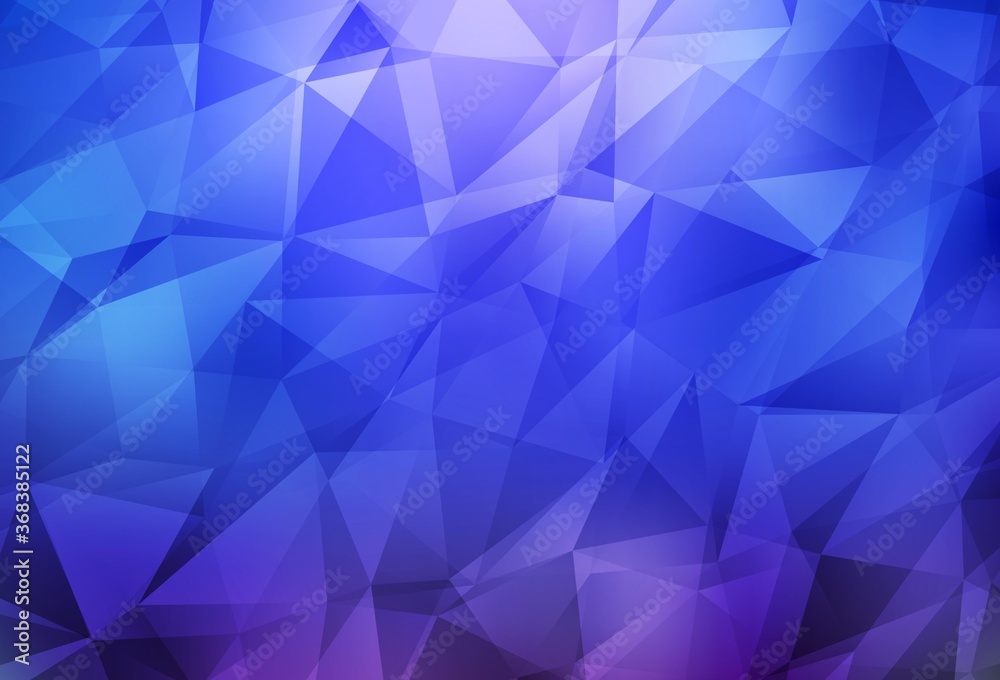 Light BLUE vector polygon abstract backdrop.
