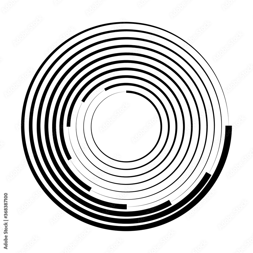 Lines in Circle Form . Spiral Vector Illustration .Technology round Logo . Design element . Abstract Geometric shape . Striped border frame for image Lines in Circle Form . Spiral Vector Illustration .Technology round Logo . Design element . Abstract Geometric shape . Striped border frame for image