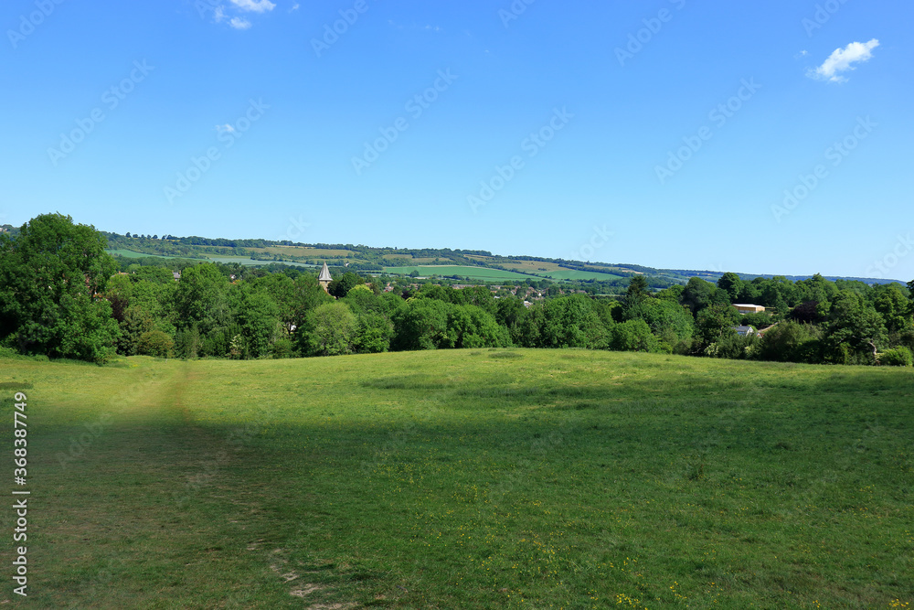 A landscape view of the Westerham Countryside
