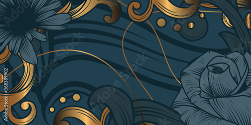 Luxurious Floral Ornament Background