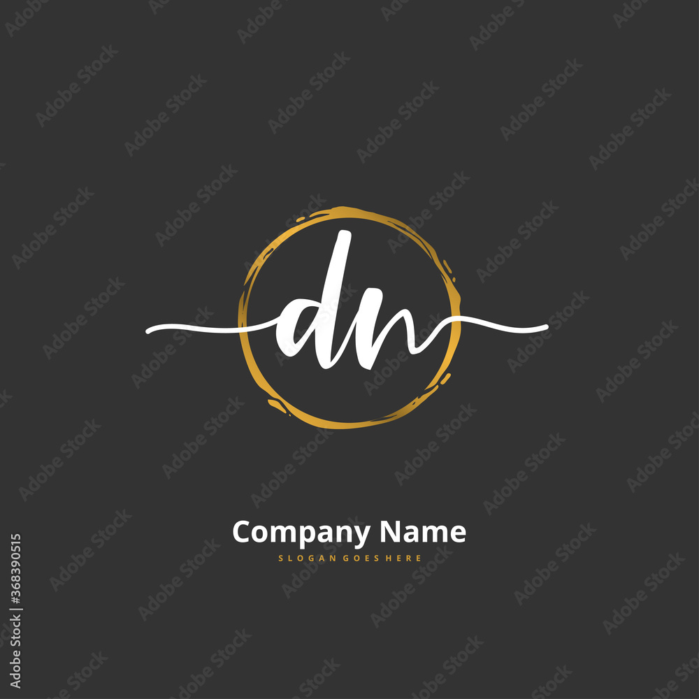 D N DN Initial handwriting and signature logo design with circle. Beautiful design handwritten logo for fashion, team, wedding, luxury logo. D N DN Initial handwriting and signature logo design with circle. Beautiful design handwritten logo for fashion, team, wedding, luxury logo.