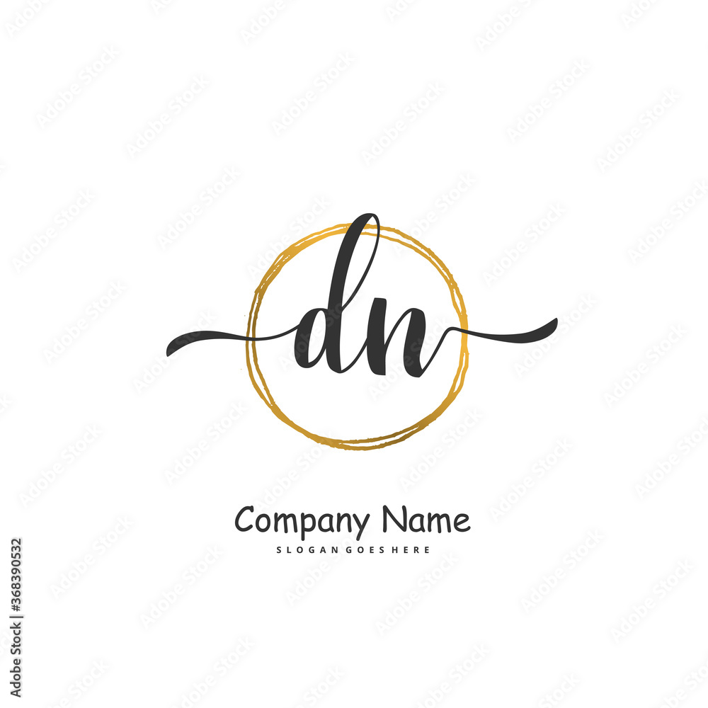 D N DN Initial handwriting and signature logo design with circle. Beautiful design handwritten logo for fashion, team, wedding, luxury logo. D N DN Initial handwriting and signature logo design with circle. Beautiful design handwritten logo for fashion, team, wedding, luxury logo.