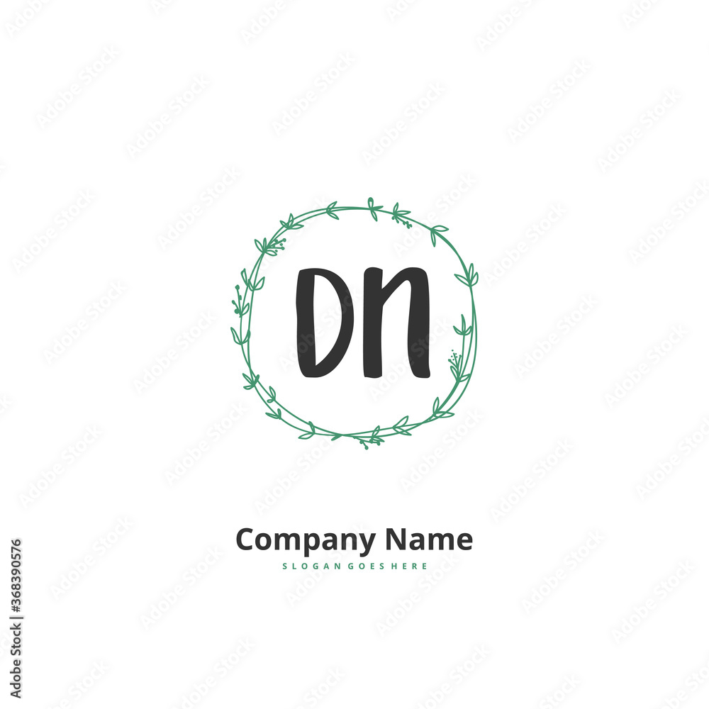 D N DN Initial handwriting and signature logo design with circle. Beautiful design handwritten logo for fashion, team, wedding, luxury logo. D N DN Initial handwriting and signature logo design with circle. Beautiful design handwritten logo for fashion, team, wedding, luxury logo.