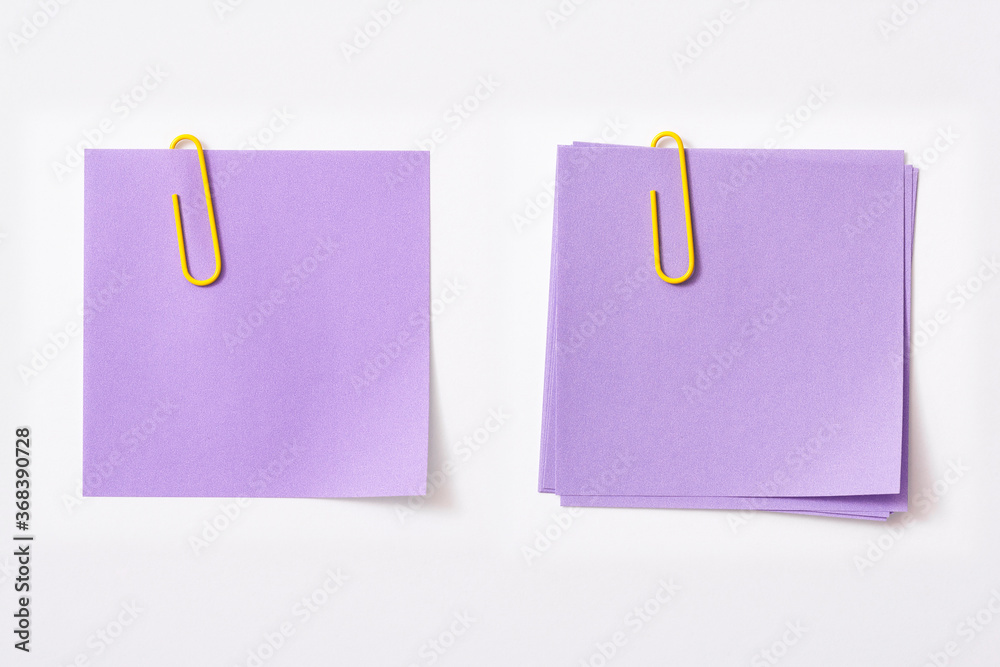 Memo notes with paper clip
Memo notes with paper clip