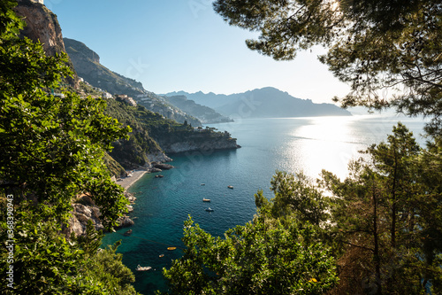 View of the Amalfi Coast  Italy  Europe