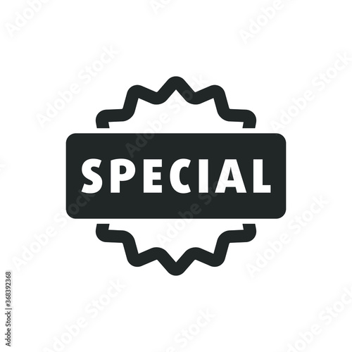 Special sticker vector icon illustration on white background
