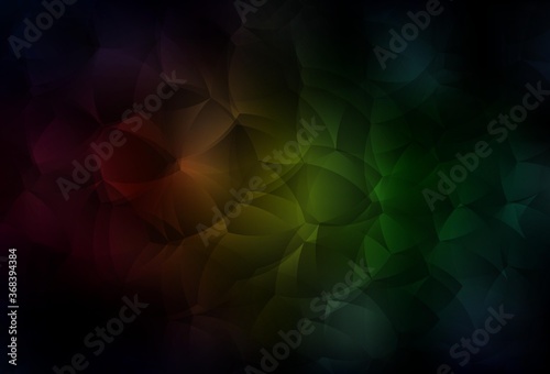 Dark Green, Red vector template with chaotic shapes.