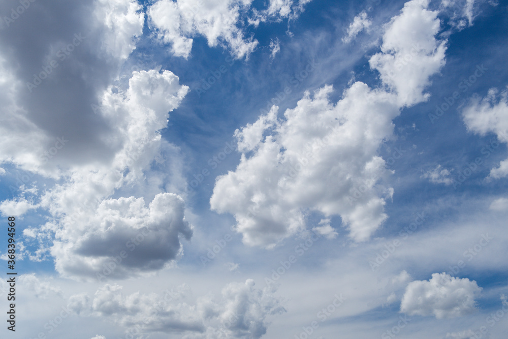 Blue sky background. Blue sky with white clouds Blue sky background. Blue sky with white clouds