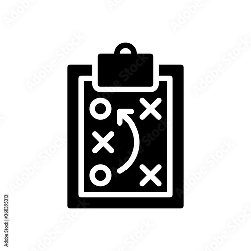 strategy action icon in glyph style. vector illustration for graphic design, website, UI isolated on white background. EPS 10