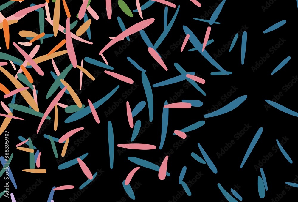 Dark Multicolor vector background with straight lines.