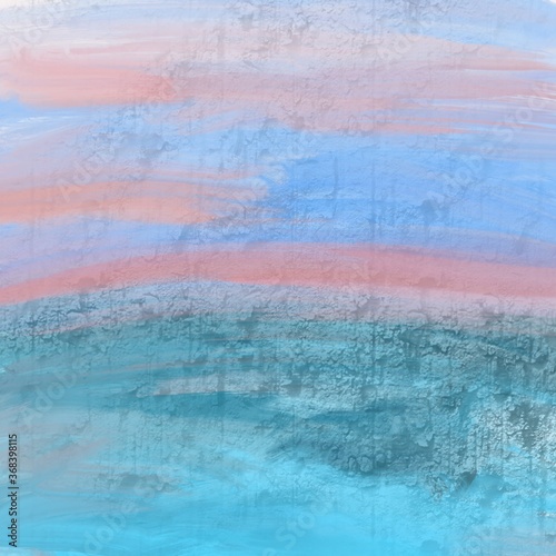Blue pink abstract watercolor background 