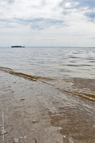 Volga River coast in summer