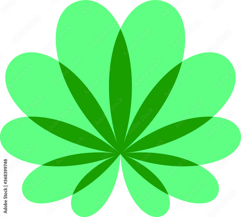 Bloom Flower Marijuana Leaf Logo Bloom Flower Marijuana Leaf Logo