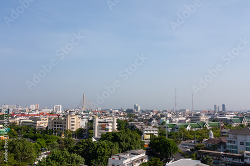 Bangkok City - Aerial view of Bangkok city skyline of Thailand , Cityscape Thailand. © messipjs