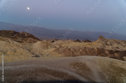 California  death valley  Zabriskie point at dawn