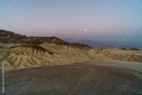 California  death valley  Zabriskie point at dawn