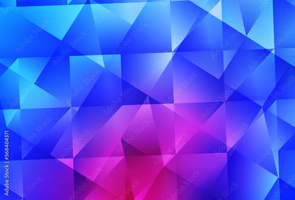 Fototapeta premium Light Pink, Blue vector low poly background.