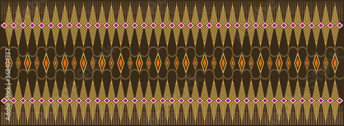 Pattern Tribal Background Strip EarthTone Abstract 