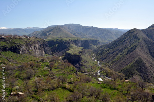 View of Garni Gorge in Armenia