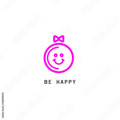 Boys child symbols, vector illustration. Be happy