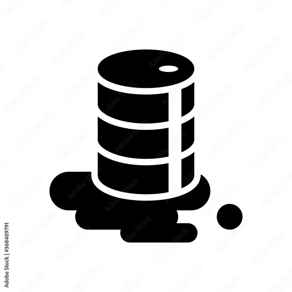 oil barrel icon isolated on white background. vector illustration in glyph style. EPS 10 oil barrel icon isolated on white background. vector illustration in glyph style. EPS 10
