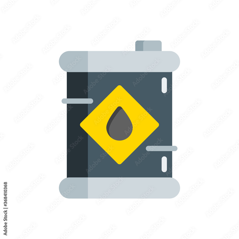 flat style icon of oil barrel isolated on white background. EPS 10 flat style icon of oil barrel isolated on white background. EPS 10