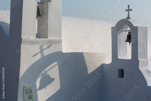 Fototapeta Naklejka Na Ścianę i Meble -  Streets Churches and buildings in Santorini island