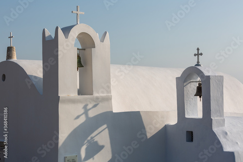 Fototapeta Naklejka Na Ścianę i Meble -  Streets Churches and buildings in Santorini island