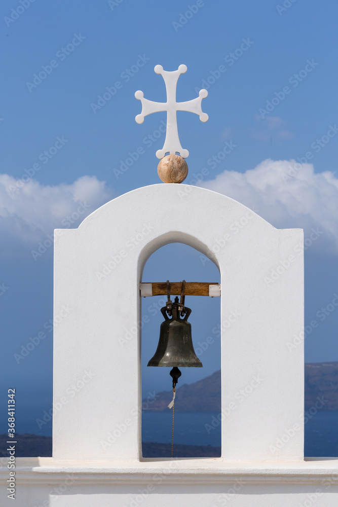 Streets Churches and buildings in Santorini island Streets Churches and buildings in Santorini island