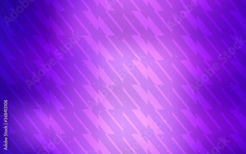 Light Purple, Pink vector pattern with sharp lines. Glitter abstract illustration with colorful sticks. Smart design for your business advert.