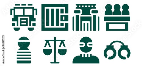 prisoner icon set