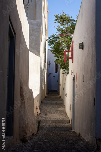 Fototapeta Naklejka Na Ścianę i Meble -  Streets Churches and buildings in Santorini island