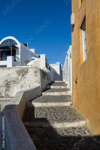 Fototapeta Naklejka Na Ścianę i Meble -  Streets Churches and buildings in Santorini island