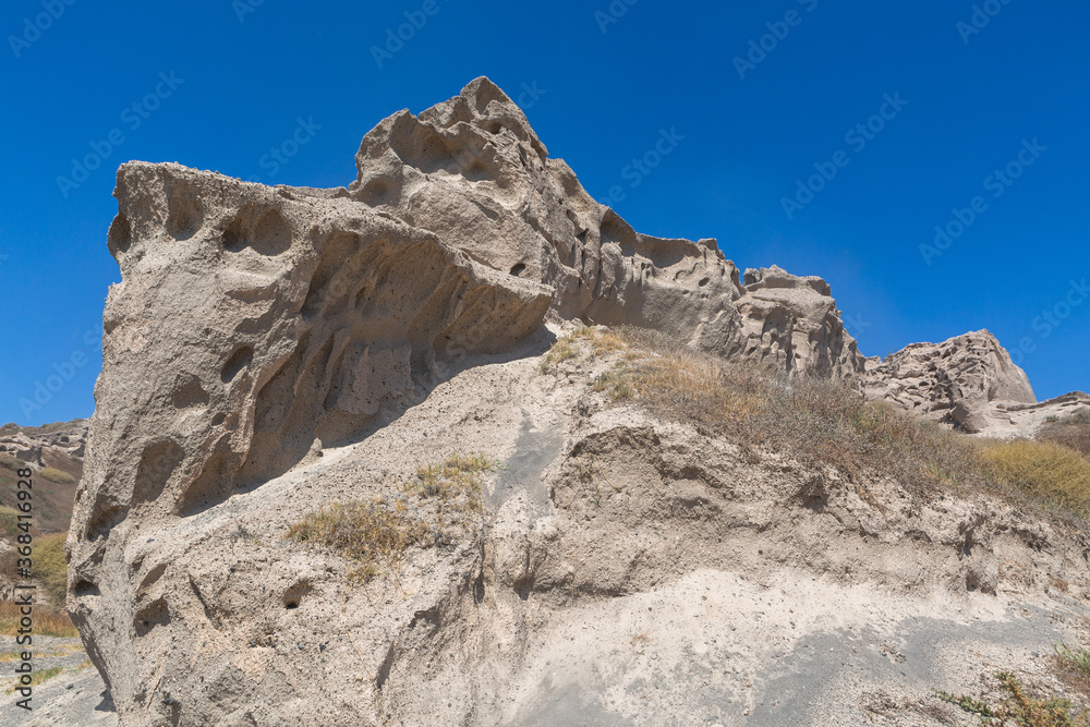 cliffs and rocks of Santorini island