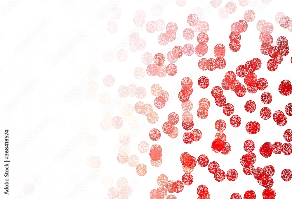 Light Green, Red vector pattern with spheres. Light Green, Red vector pattern with spheres.