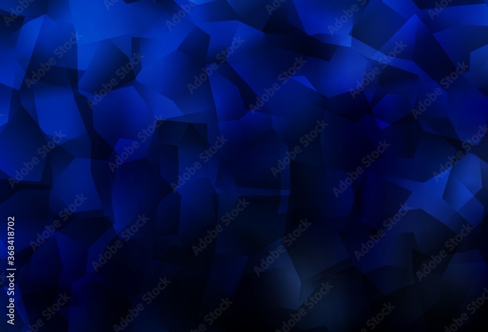 Dark BLUE vector shining triangular background. Dark BLUE vector shining triangular background.