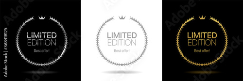 Foto Golden wreath icons