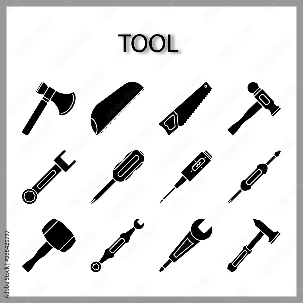tool icon set isolated on white background for web design tool icon set isolated on white background for web design