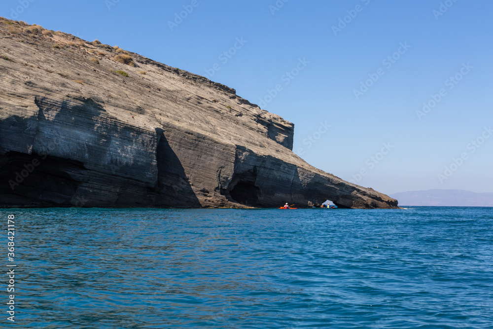 Landscapes around santorini island